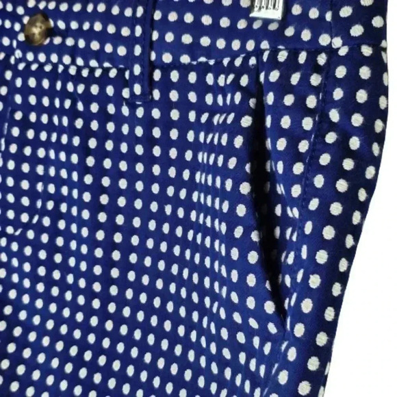 Merona Women's Blue White Embroidered Polka Dot Cotton Blend Shorts Size 4 - Picture 12 of 12